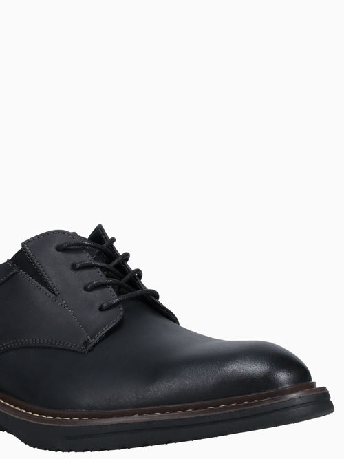 Griff Plain Toe Black Leather Black / 7 / M