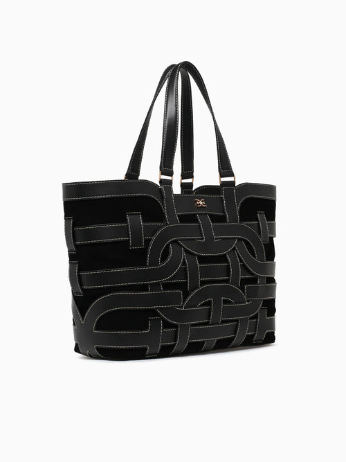 Bay Large Shopper Tote Black Black