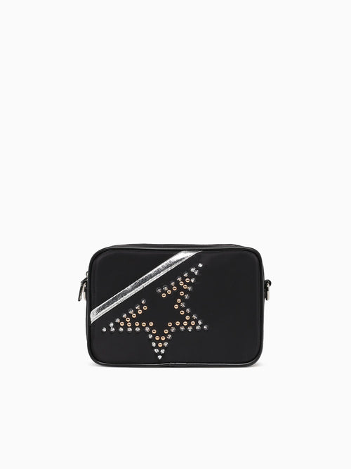 Star Crossbody Black Silver Black