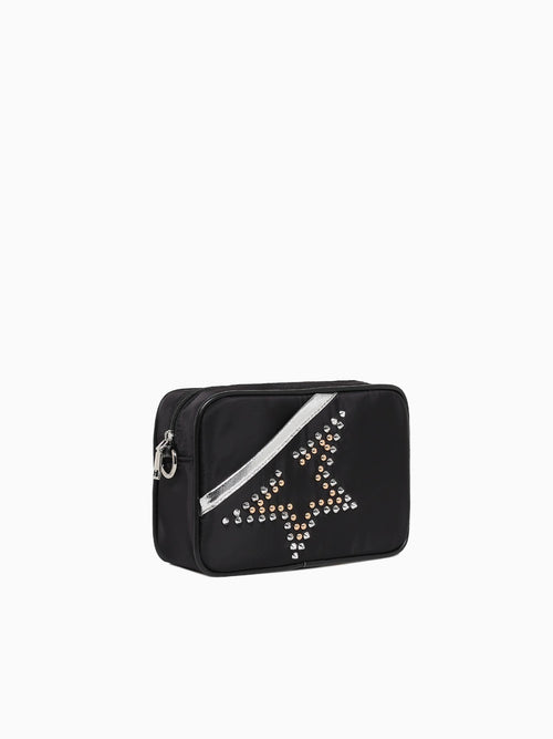 Star Crossbody Black Silver Black