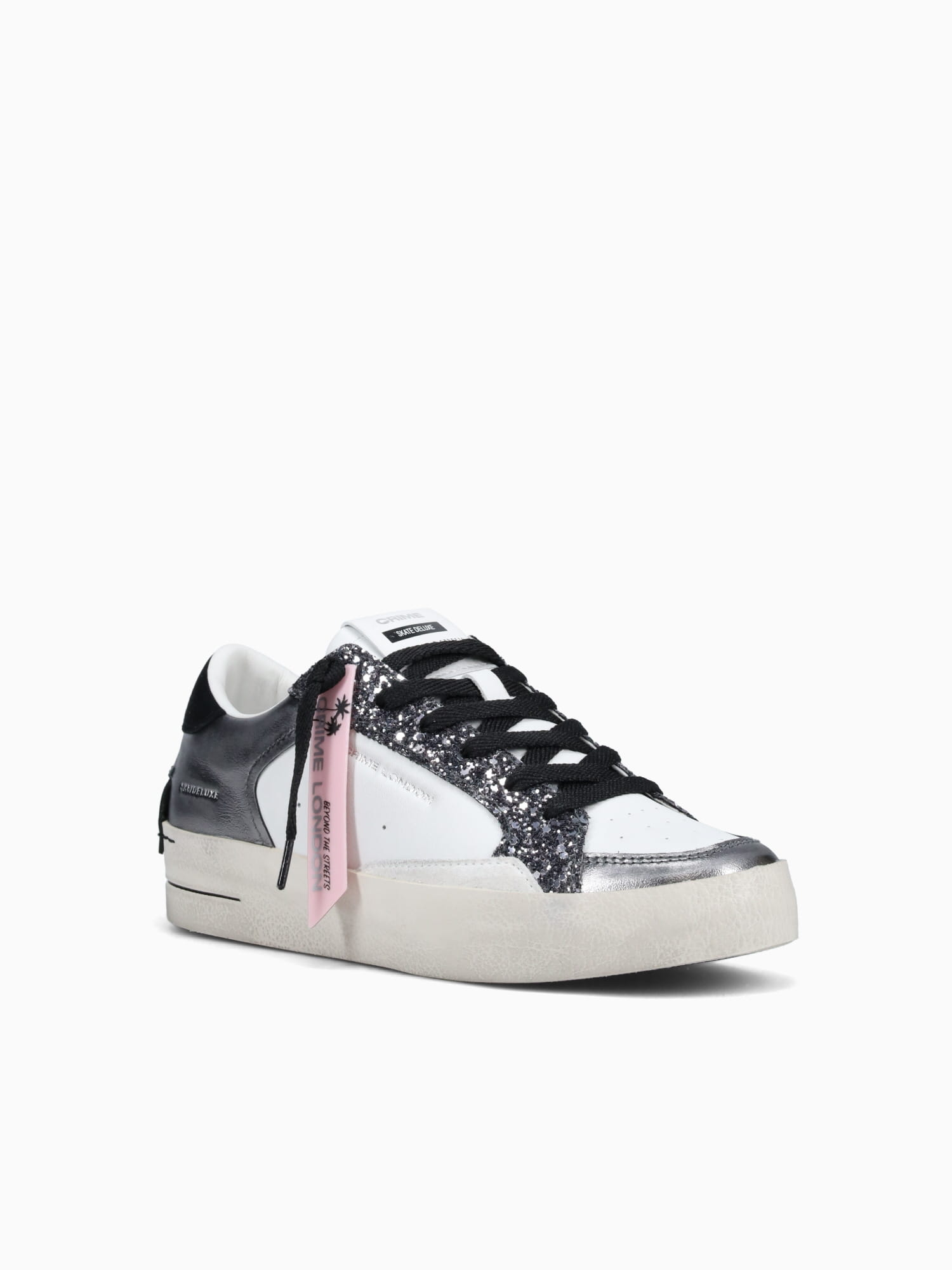 Sk8 Deluxe 21107aa7 10 dkslv Wht lea G Silver / 36 / M