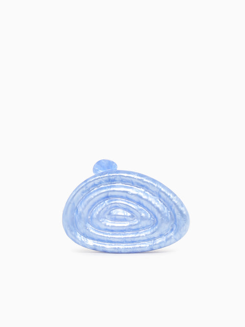 Shell Swirl Clutch Aqua Aqua