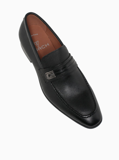 Jonas Black Embossed Calf Black / 7 / M