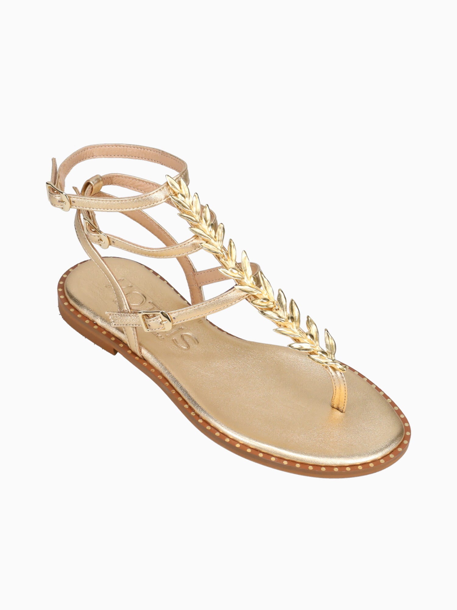 Kenza Gold Leather Gold / 36 / M