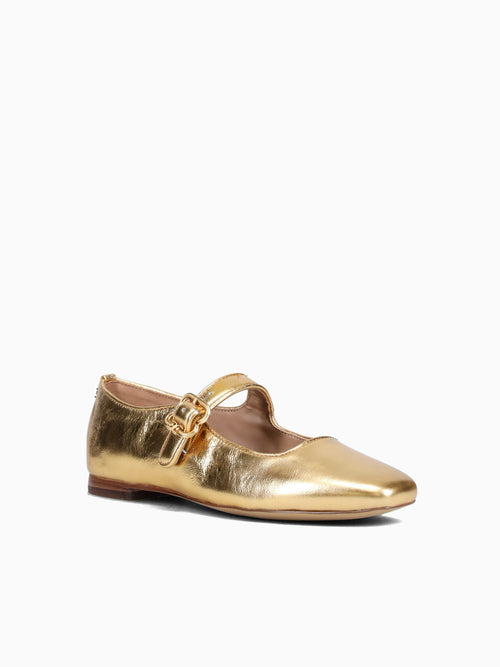 Michaela Medallion Gold Metallic Gold / 5 / M