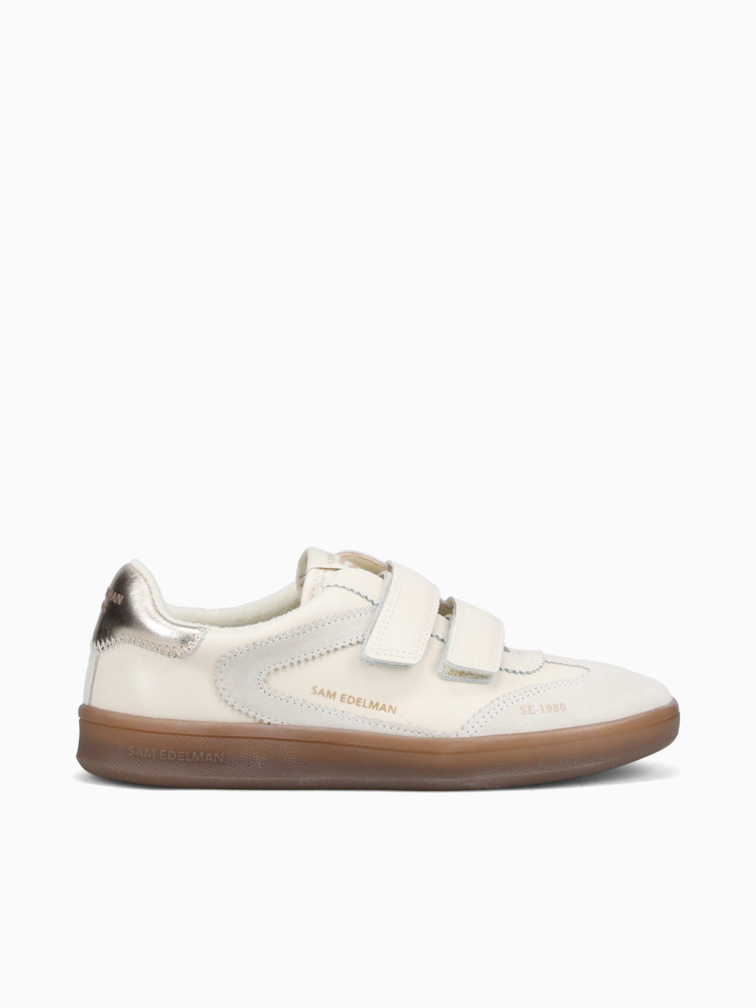 Talia Ivory Wht Gold leather Suede Off White / 5 / M