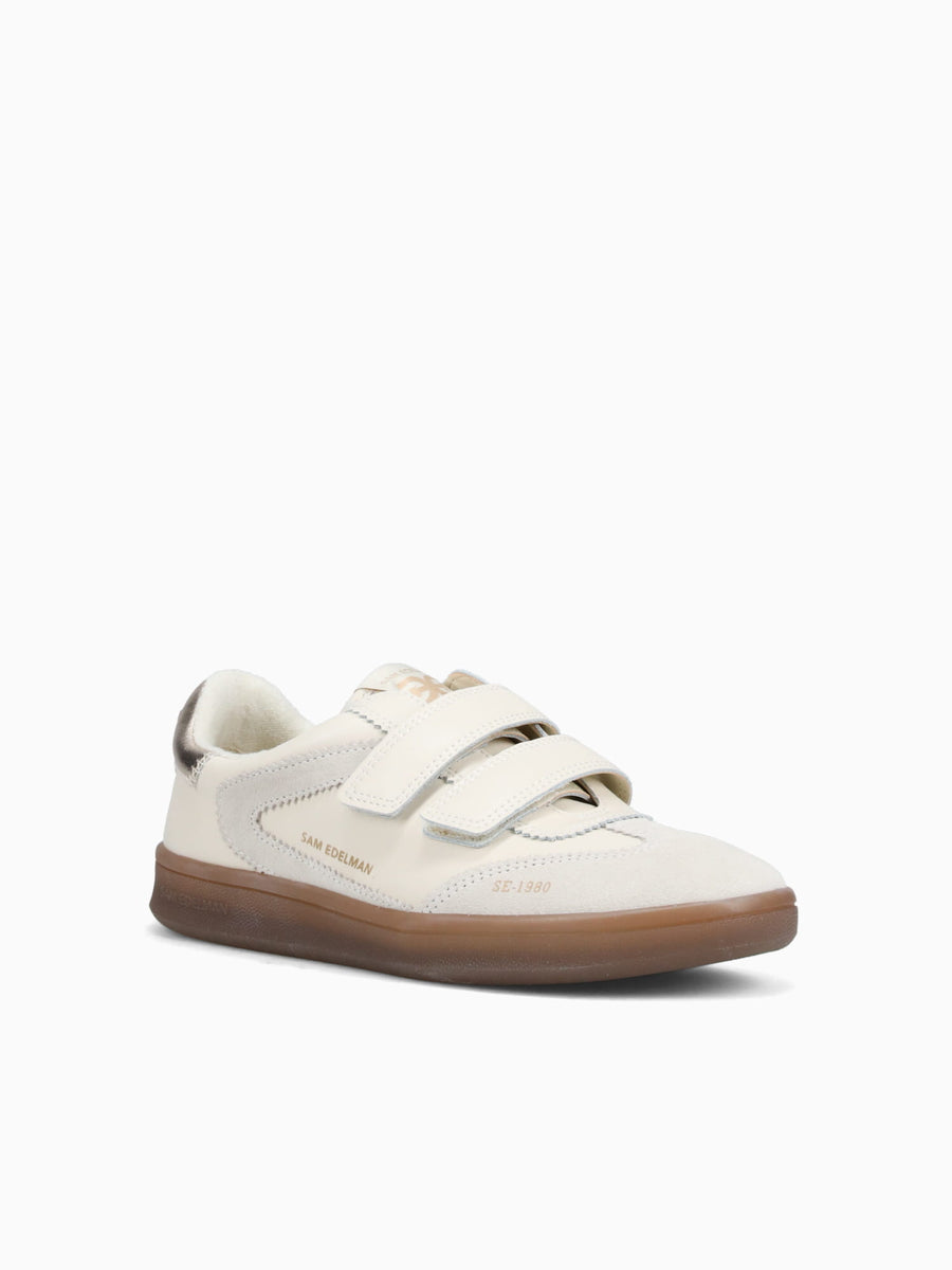 Talia Ivory Wht Gold leather Suede Off White / 5 / M