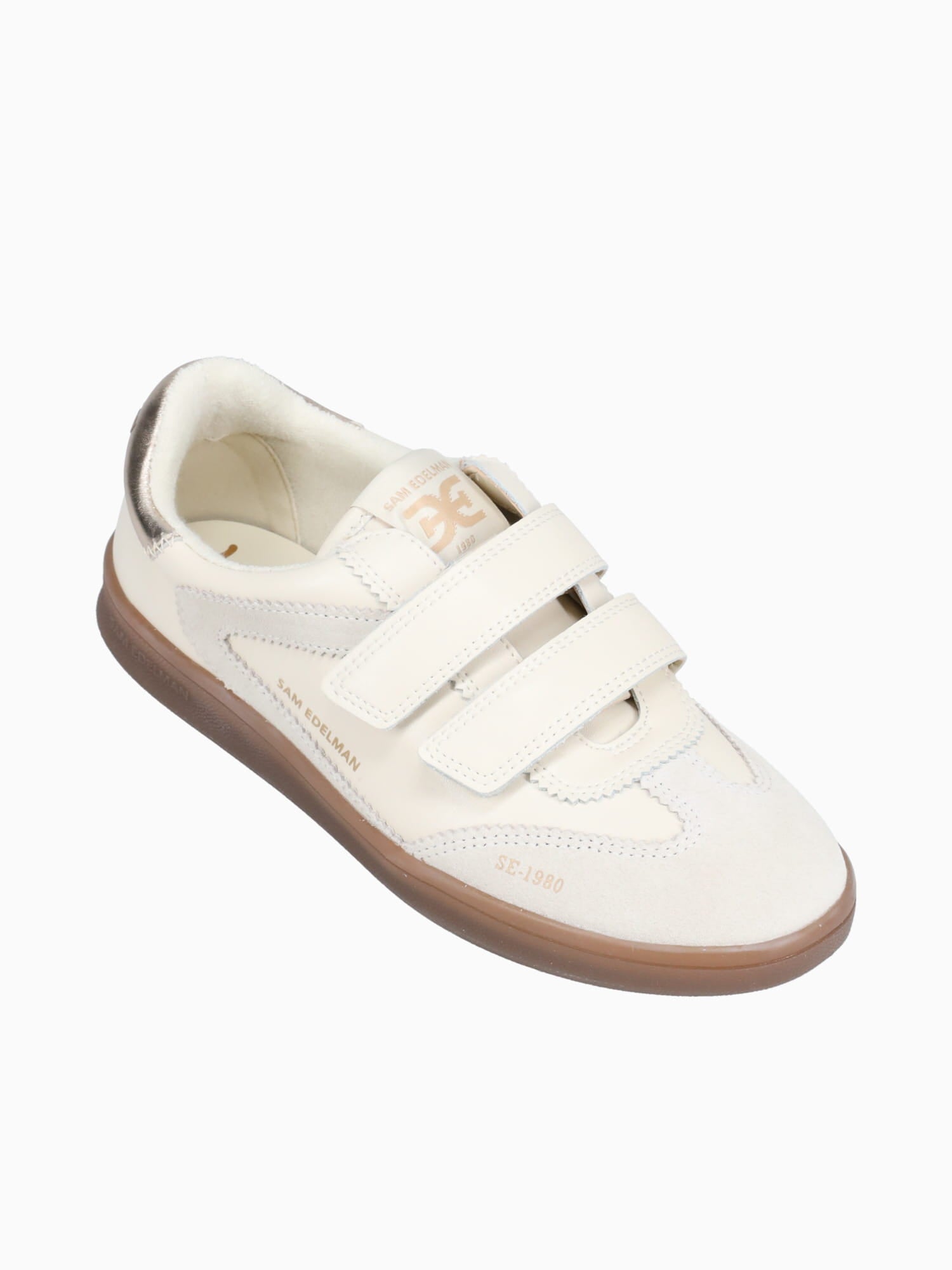 Talia Ivory Wht Gold leather Suede Off White / 5 / M