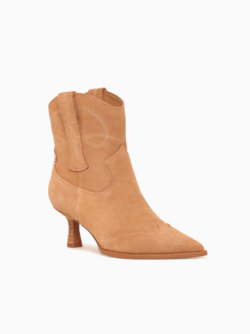 Yolanda Golden Caramel Suede Natural / 6 / M