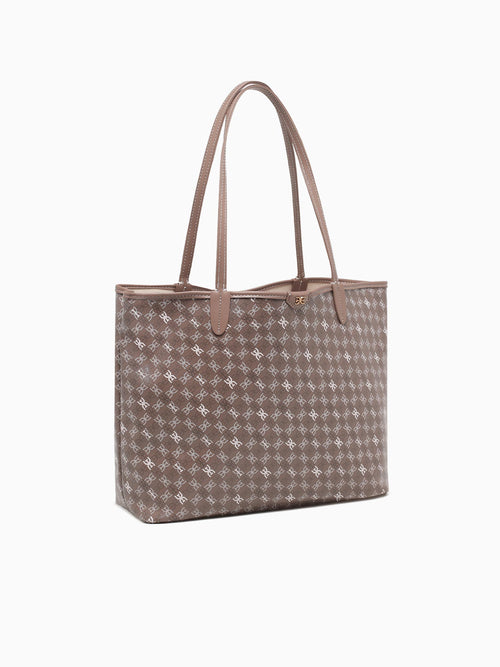 Harper Medium Monogram Shopper Taupe Other