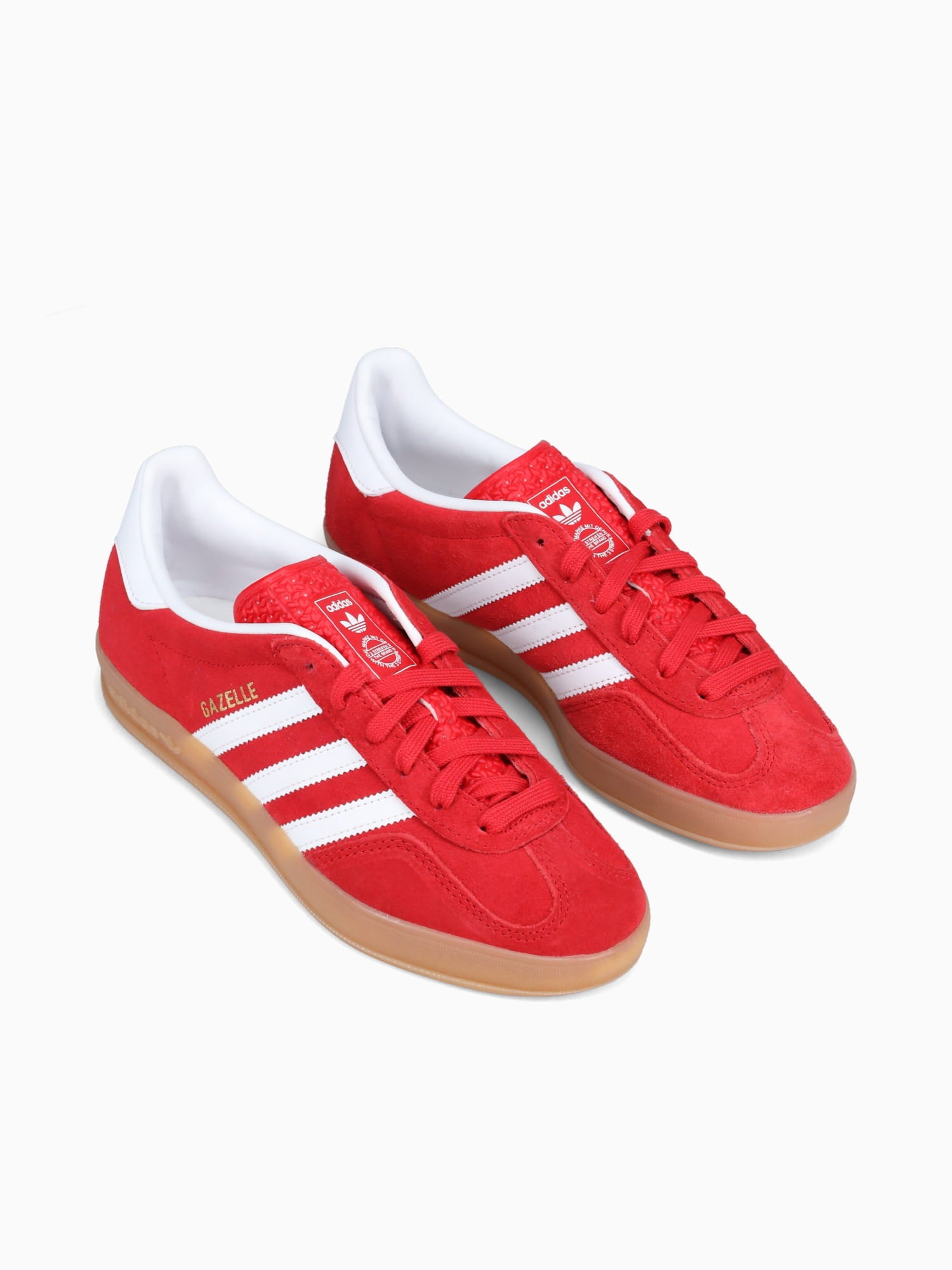 Gazelle Indoor Red White suede Red / 4 / M