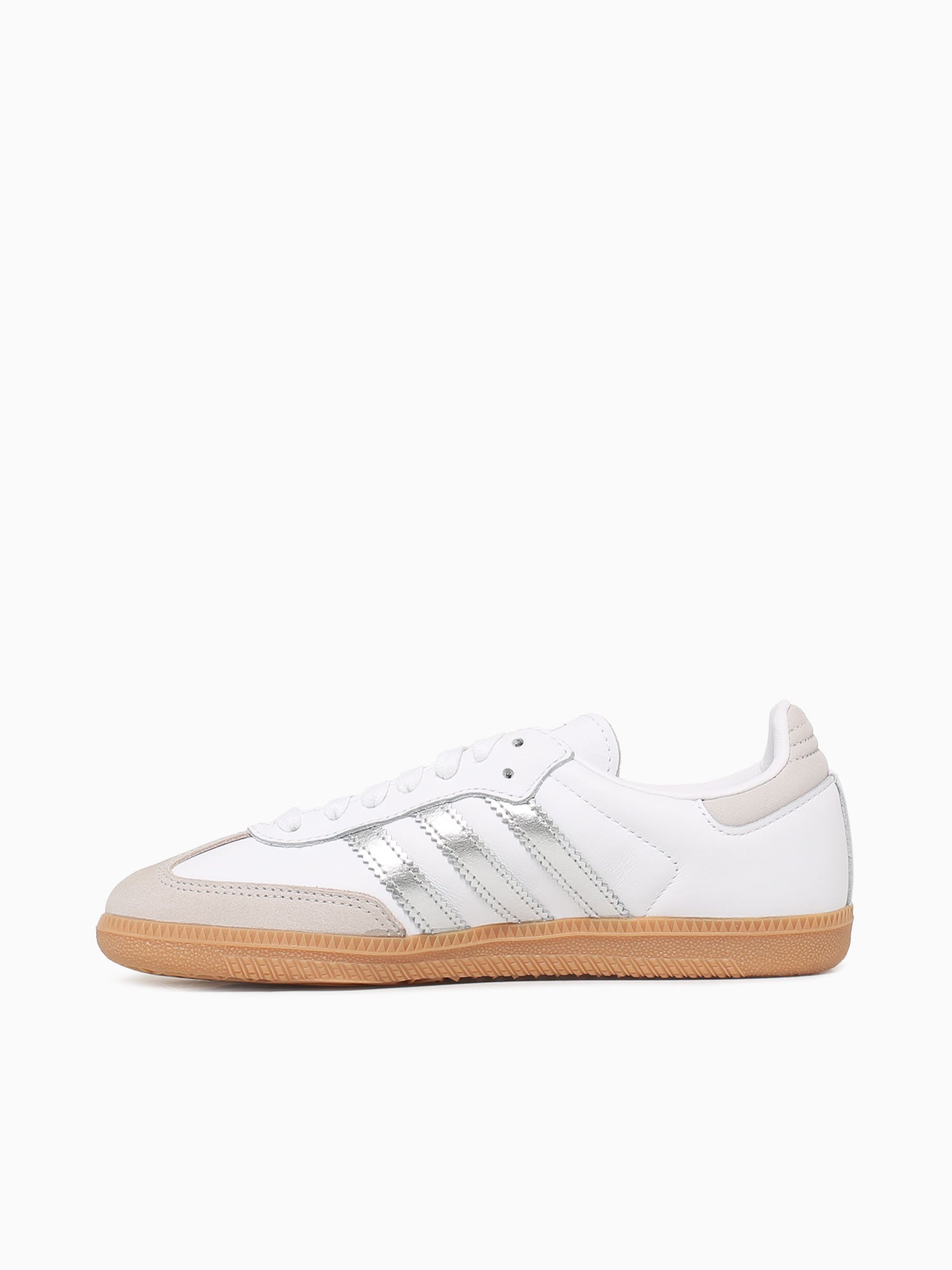 Samba Og Cream White Silver leather– La Favorita