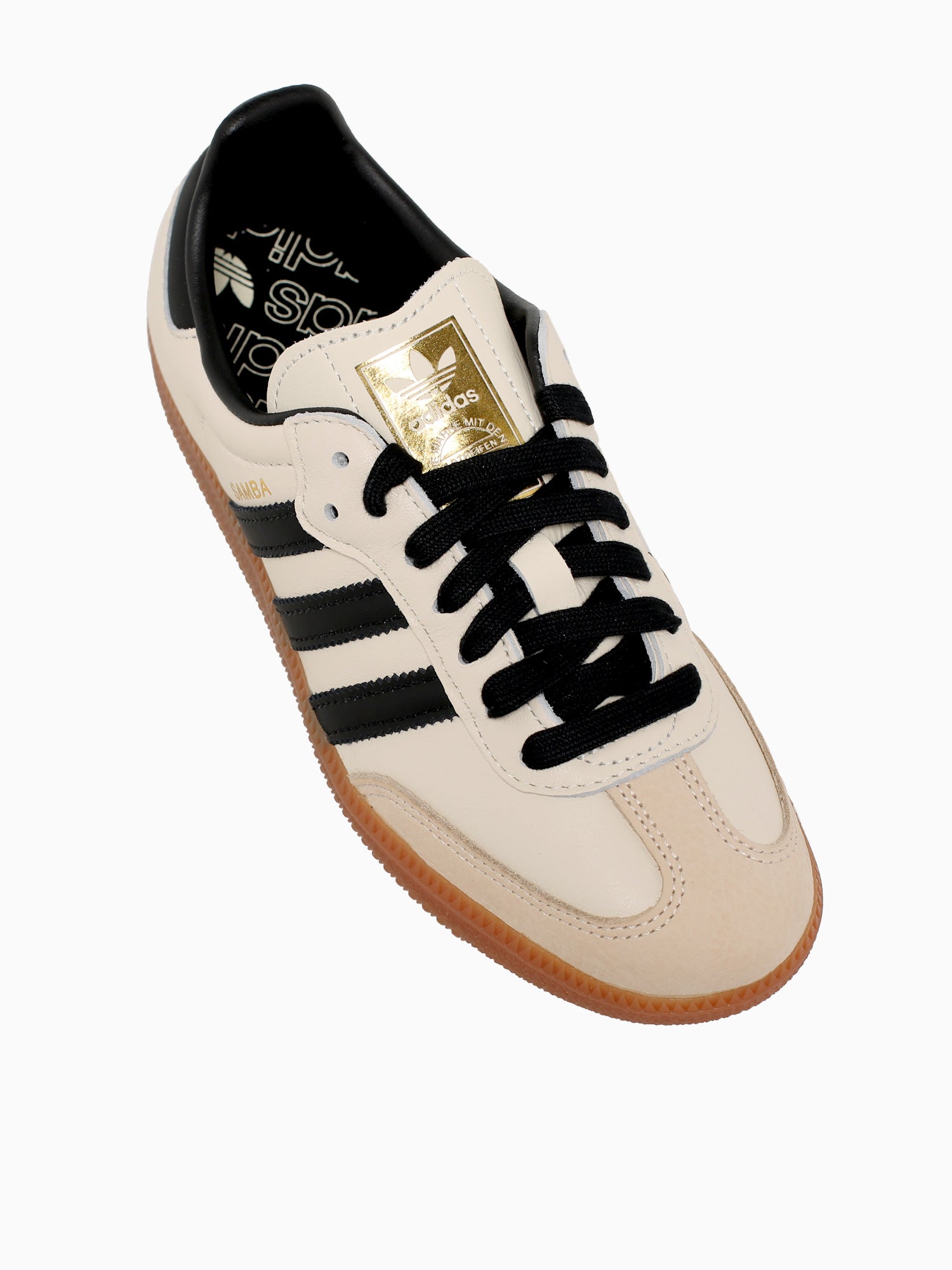 Samba Og Cream White Black leather– La Favorita