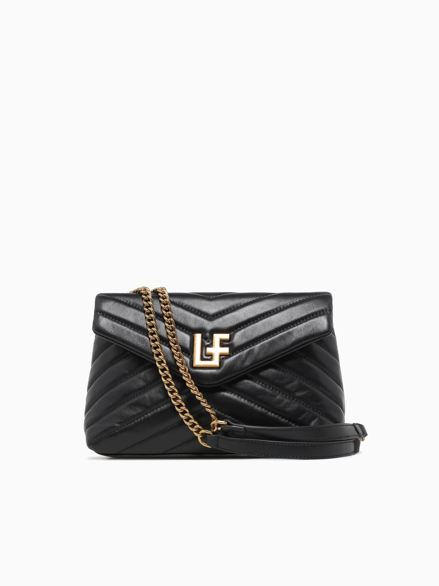 Lf Shoulder Bag Black Leather Black