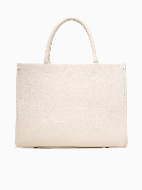 Lf Tote Bag Bone White Leather White