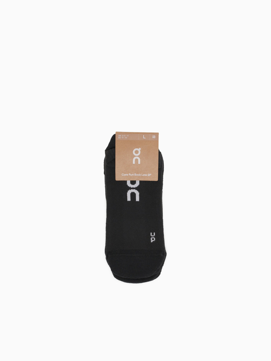 Core Run Sock Low 2p Black Cotton Black / XS