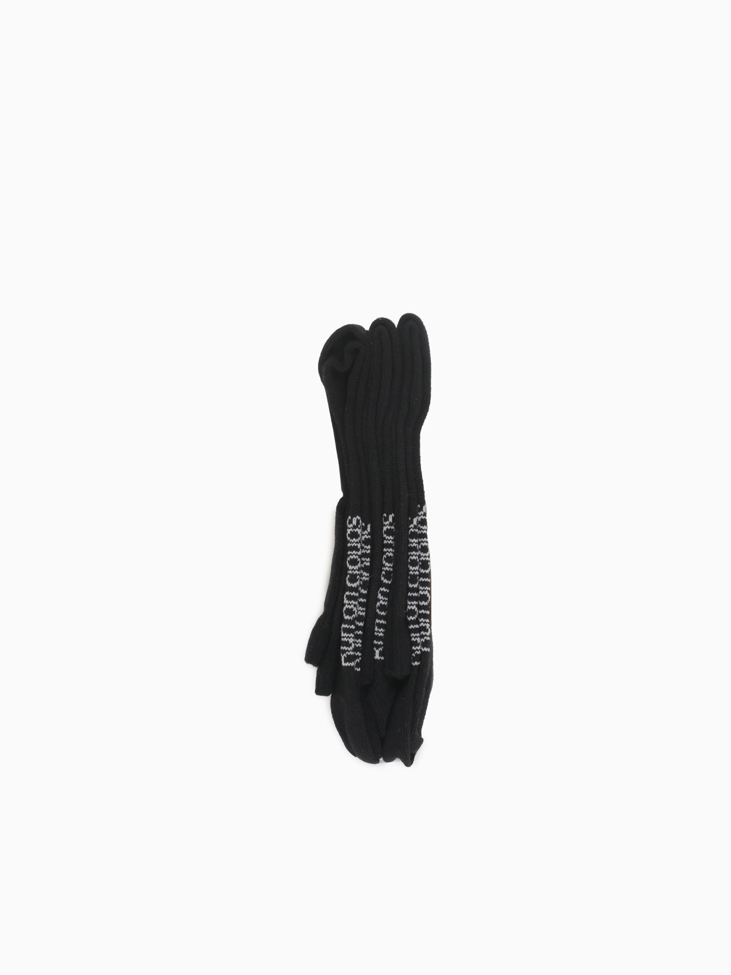 Logo Sock High 3p Black Cotton Black / XS