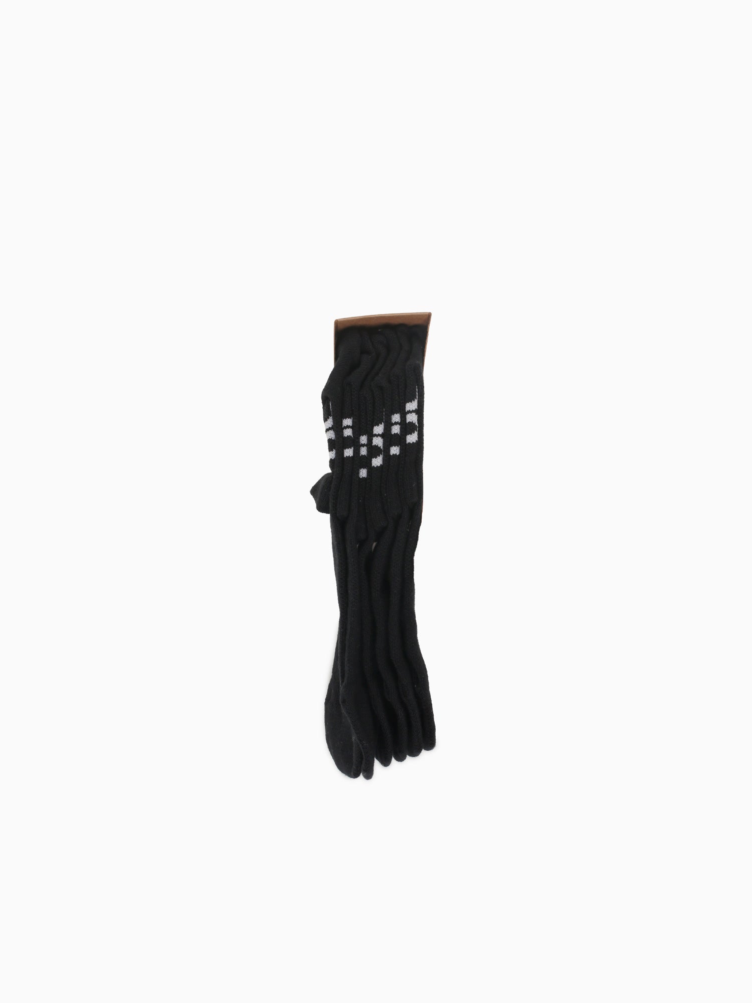 Logo Sock Mid 3p Black Cotton Black / XS