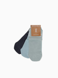 Logo Sock Mid 3p Wash Navy cotton Navy / XS