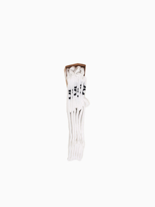 Logo Sock Mid 3p White Cotton White / XS