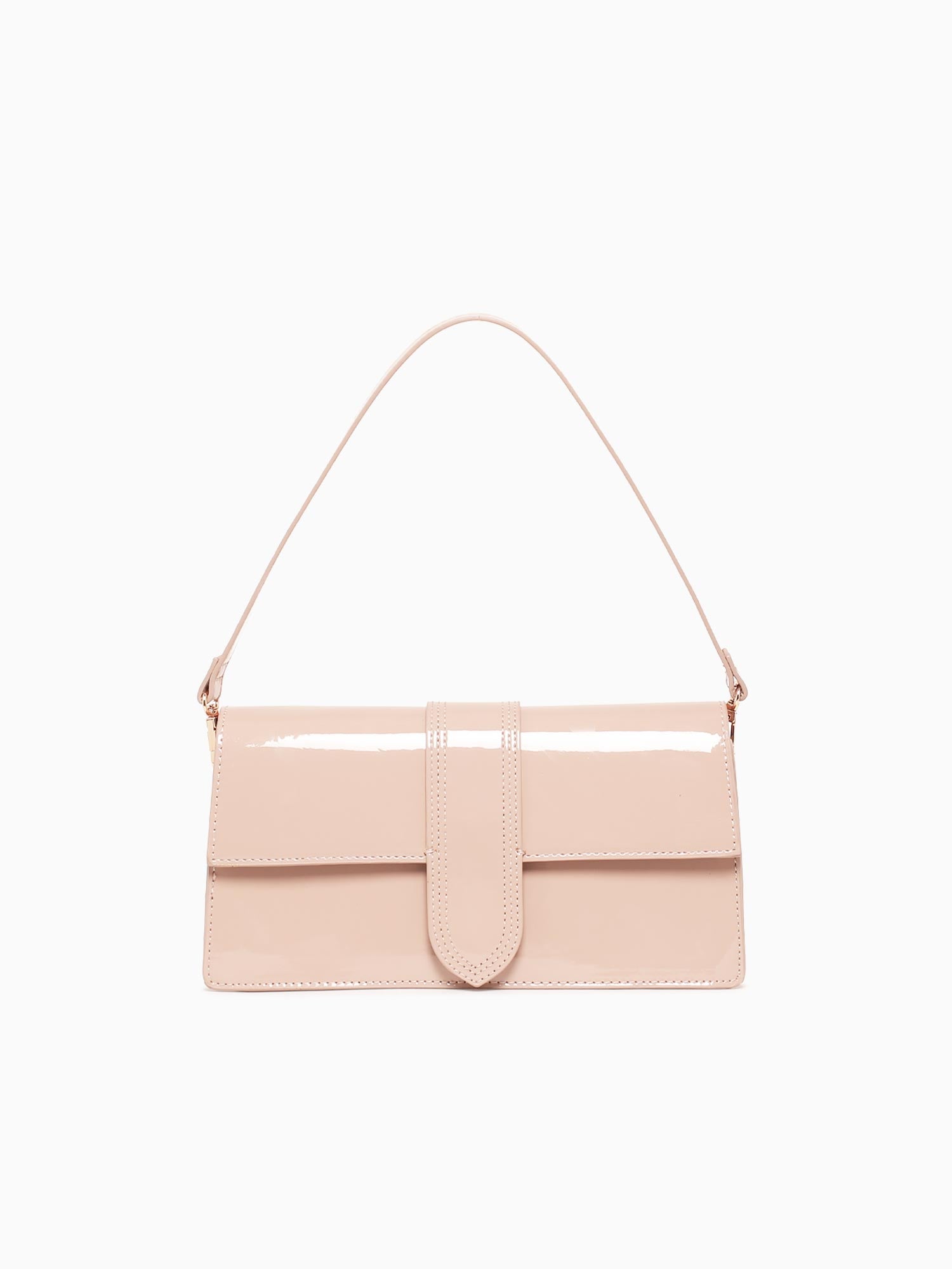 Violet Shoulder Bag Natural Patent