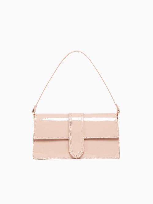 Violet Shoulder Bag Natural Patent