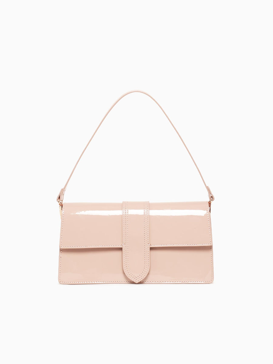 Violet Shoulder Bag Natural Patent