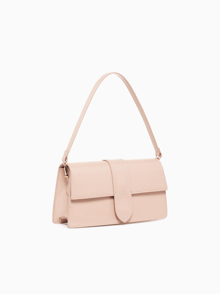 Violet Shoulder Bag Natural Patent