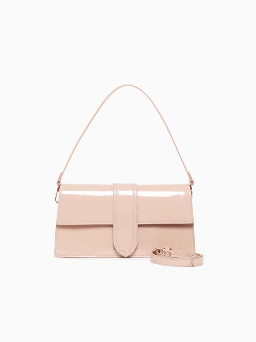 Violet Shoulder Bag Natural Patent