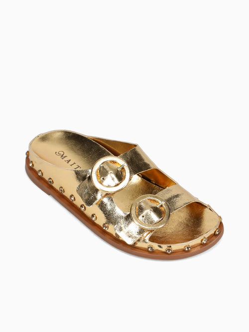 Mayah Ouro Leather Gold / 5 / M