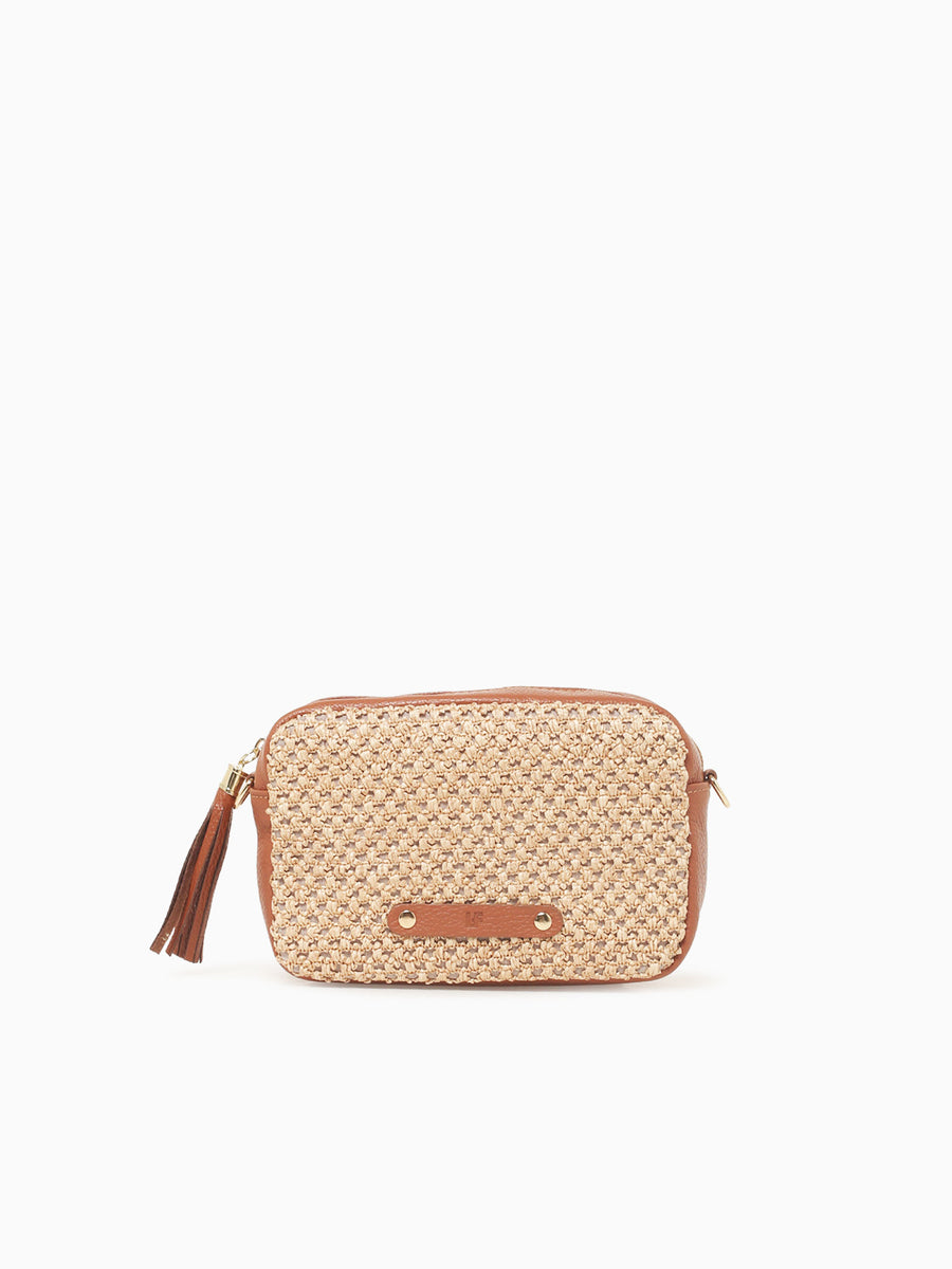 Sparta Crossbody Cuoio Scuro Leather