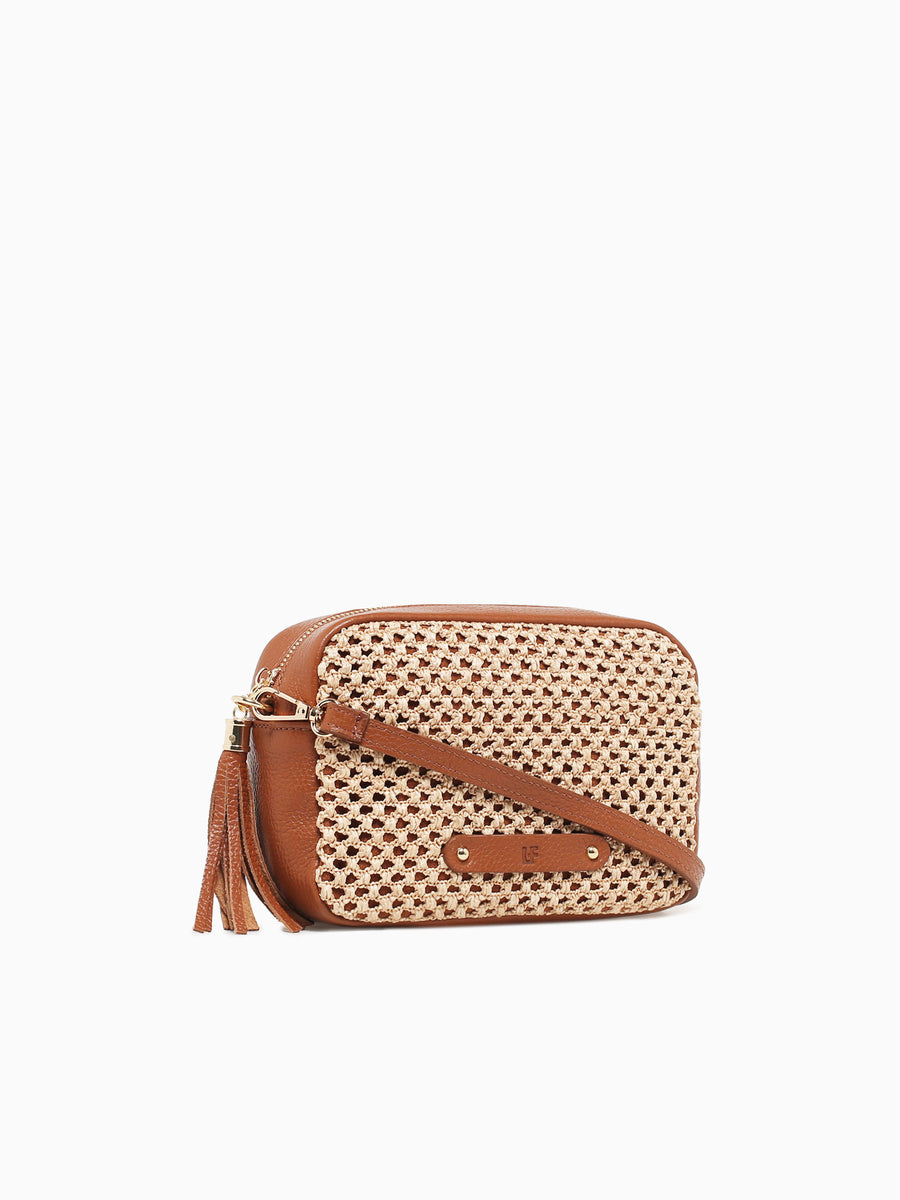 Sparta Crossbody Cuoio Scuro Leather Tan