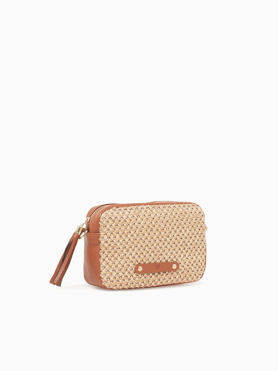 Sparta Crossbody Cuoio Scuro Leather