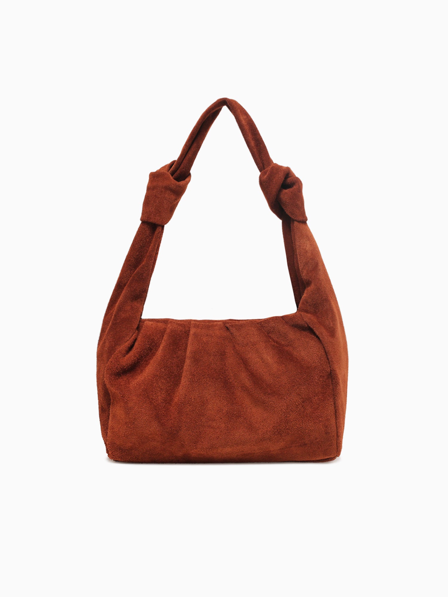 Polica Shoulder Bag Cuoio Suede Leather Brown