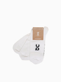 Logo Sock High 3p White Cotton White / XS
