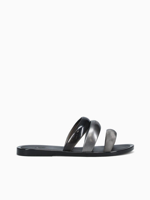 Eclipse Slide Silver Black jelly Silver / 5 / M