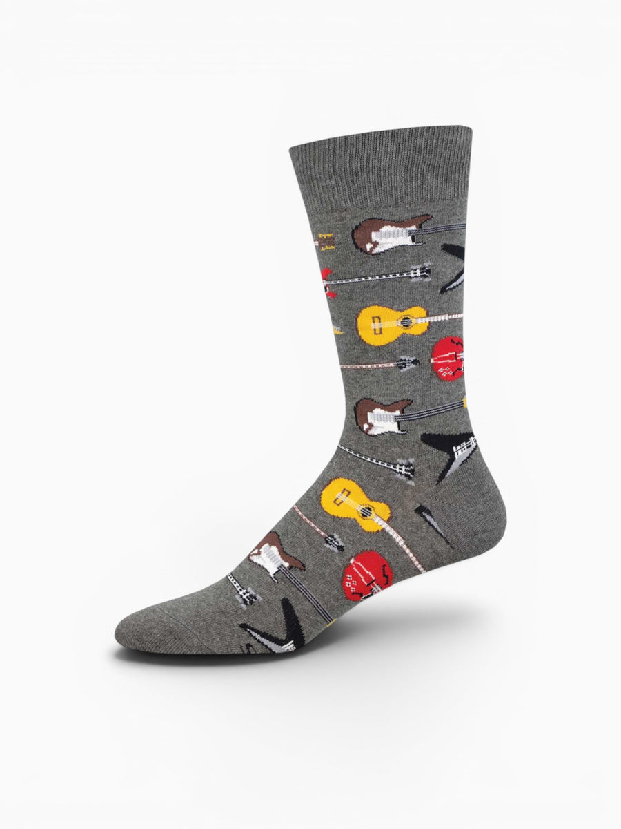 Guitar Riff Charcoal Heather Cotton Charcoal