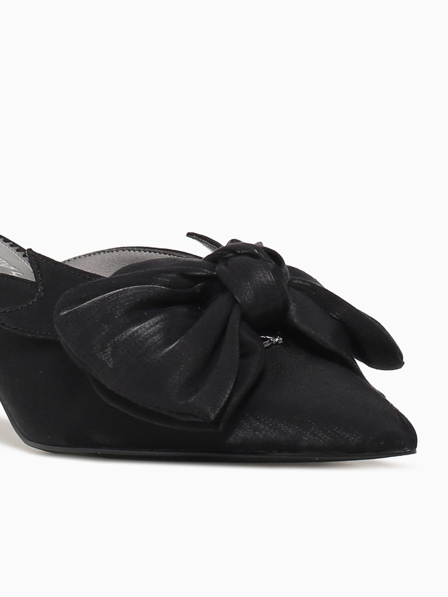 Fiona Black Satin Black / 5 / M