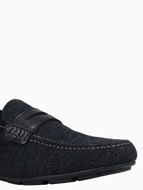 Motor Knit Moc Toe Peny Blk Blk knit Smo Black / 7 / M