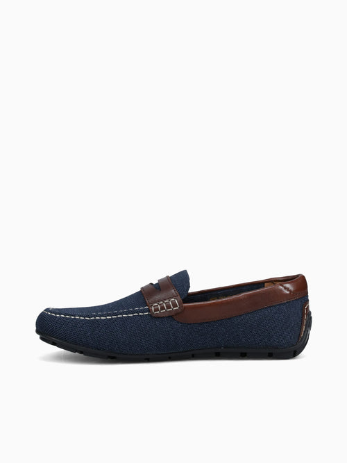 Motor Knit Moc Toe Peny Navy Brown knit Navy / 7 / M