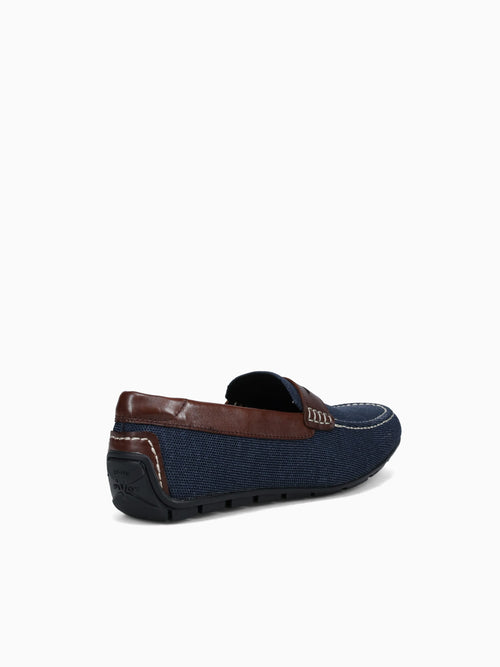 Motor Knit Moc Toe Peny Navy Brown knit Navy / 7 / M