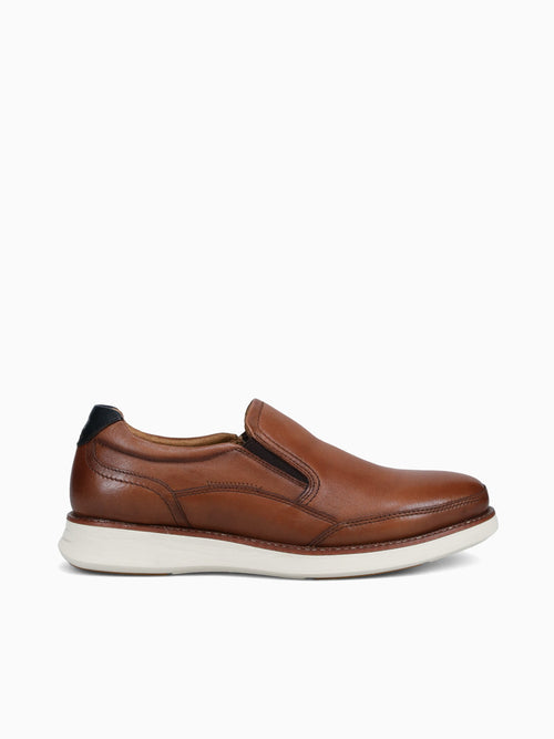 Launch Moc Toe Slip On Cognac Nvy leathe Cognac / 7 / M