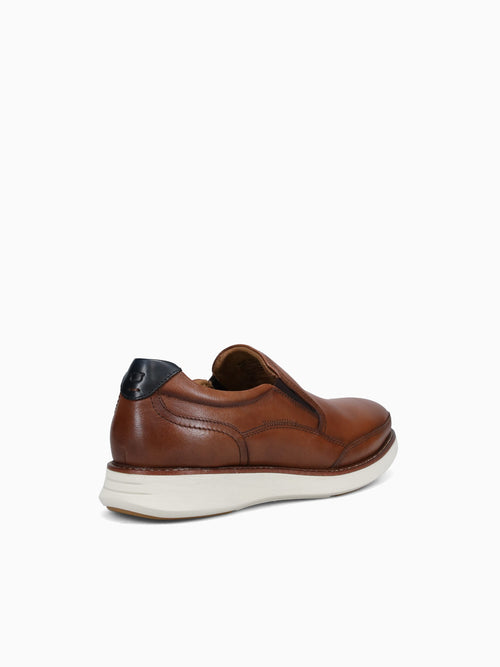 Launch Moc Toe Slip On Cognac Nvy leathe Cognac / 7 / M