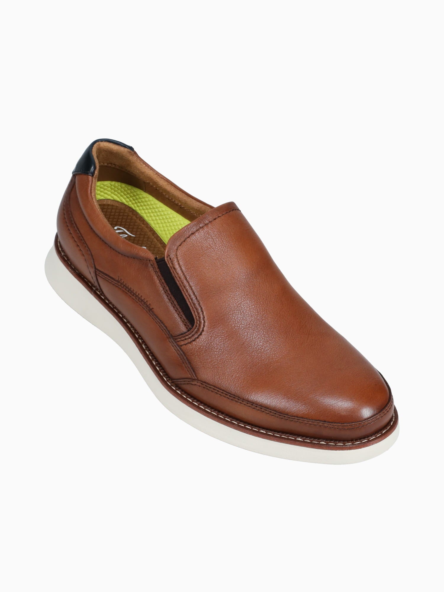 Launch Moc Toe Slip On Cognac Nvy leathe Cognac / 7 / M