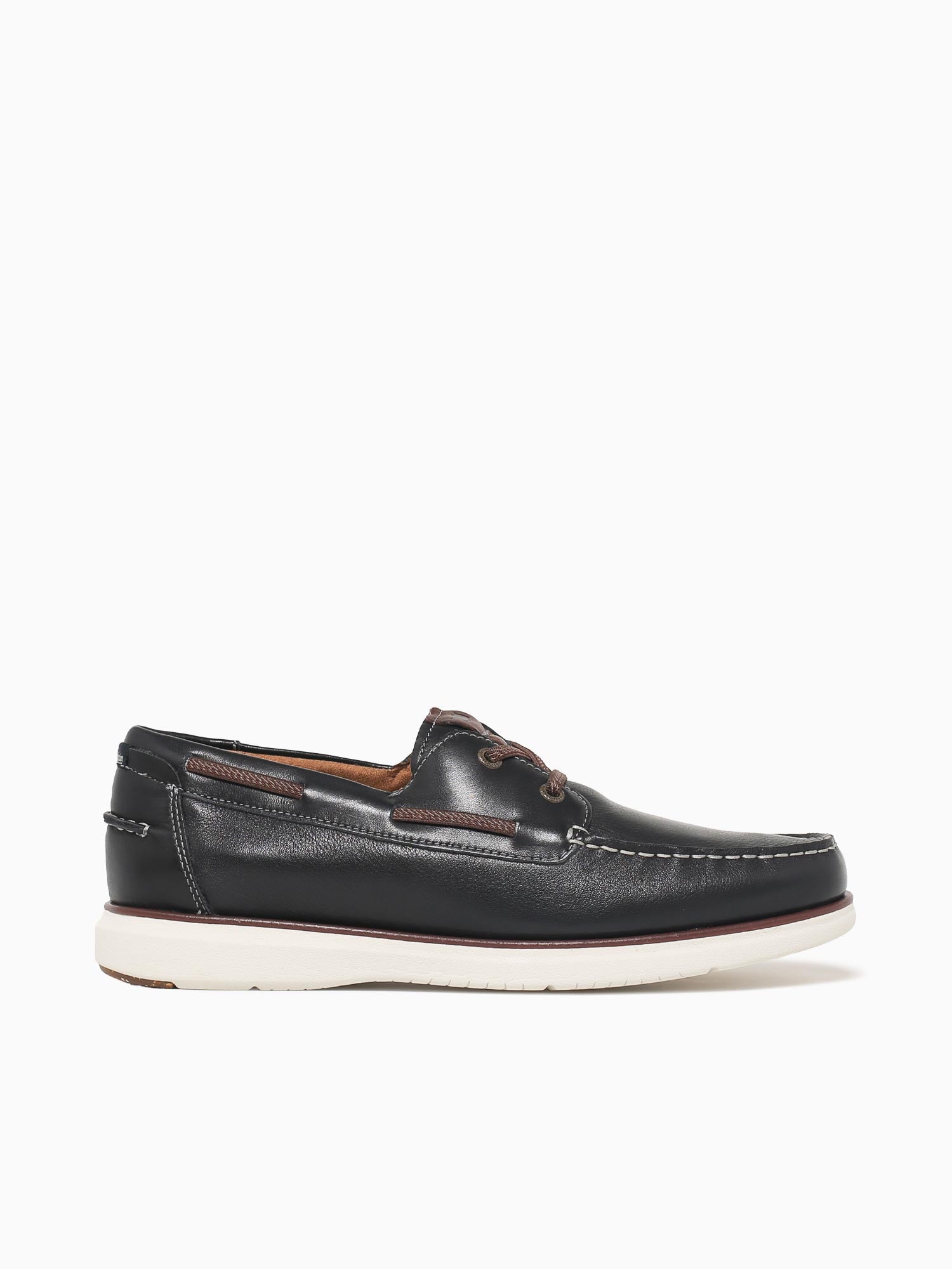 Tropics Moc Toe Boat Navy Chestnut leath Navy / 7 / M