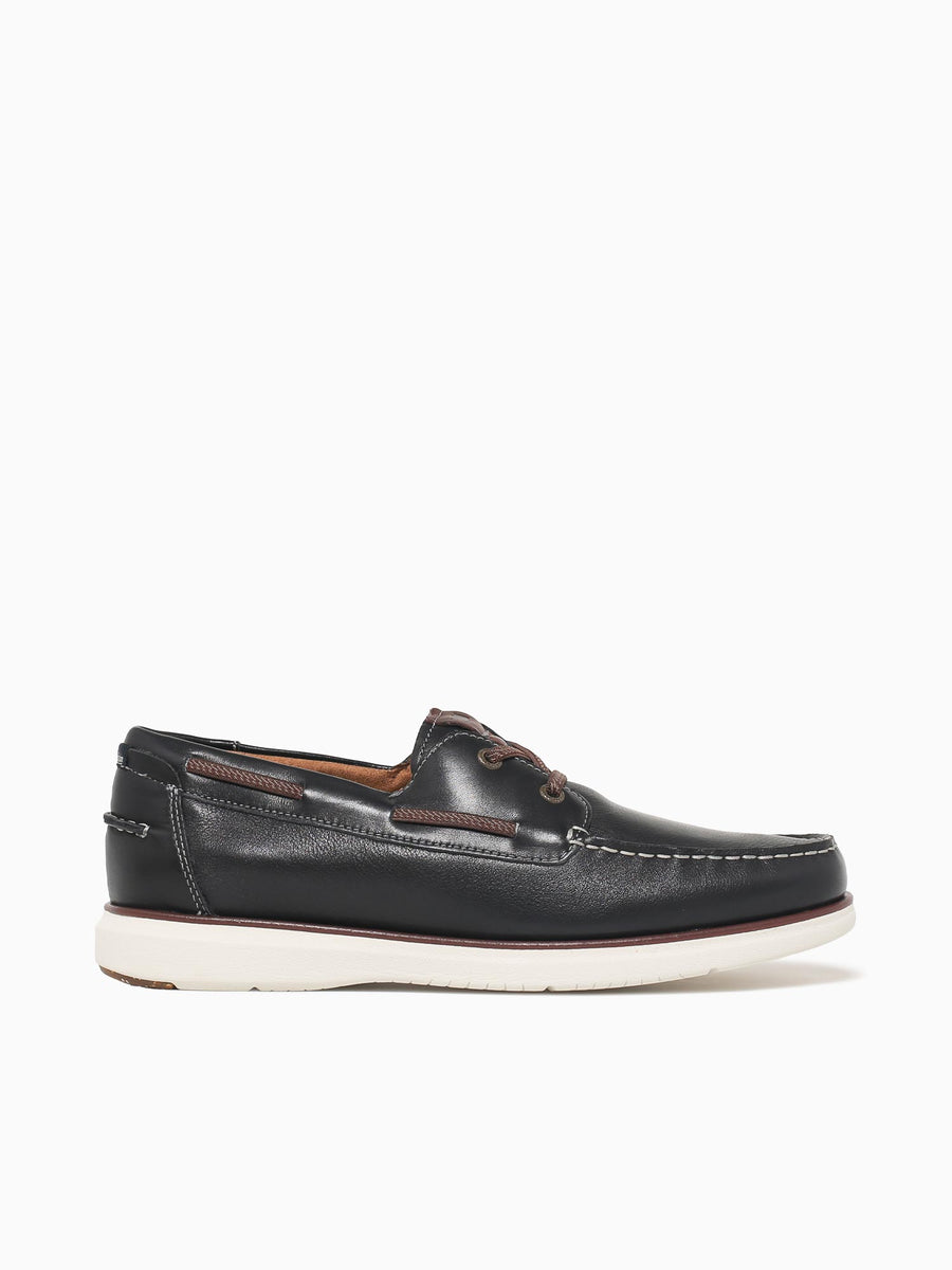 Tropics Moc Toe Boat Navy Chestnut leath Navy / 7 / M