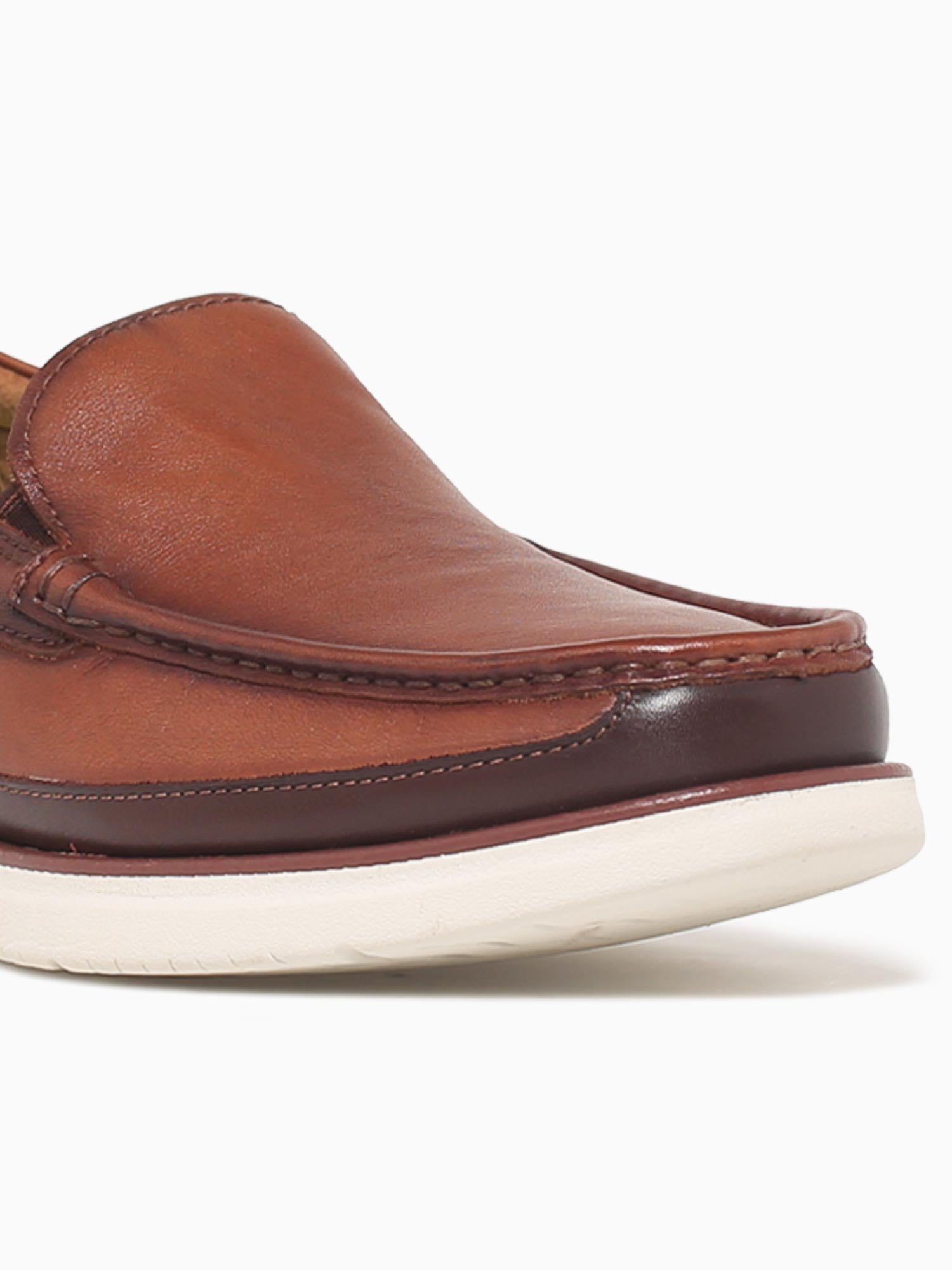 Tropic Moc Toe Venetian Cognac Chest lea Cognac / 7 / M