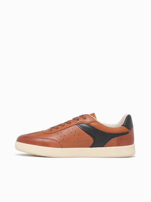 Pace Ttoe Sneaker Cognac Multi Leather Cognac / 7 / M