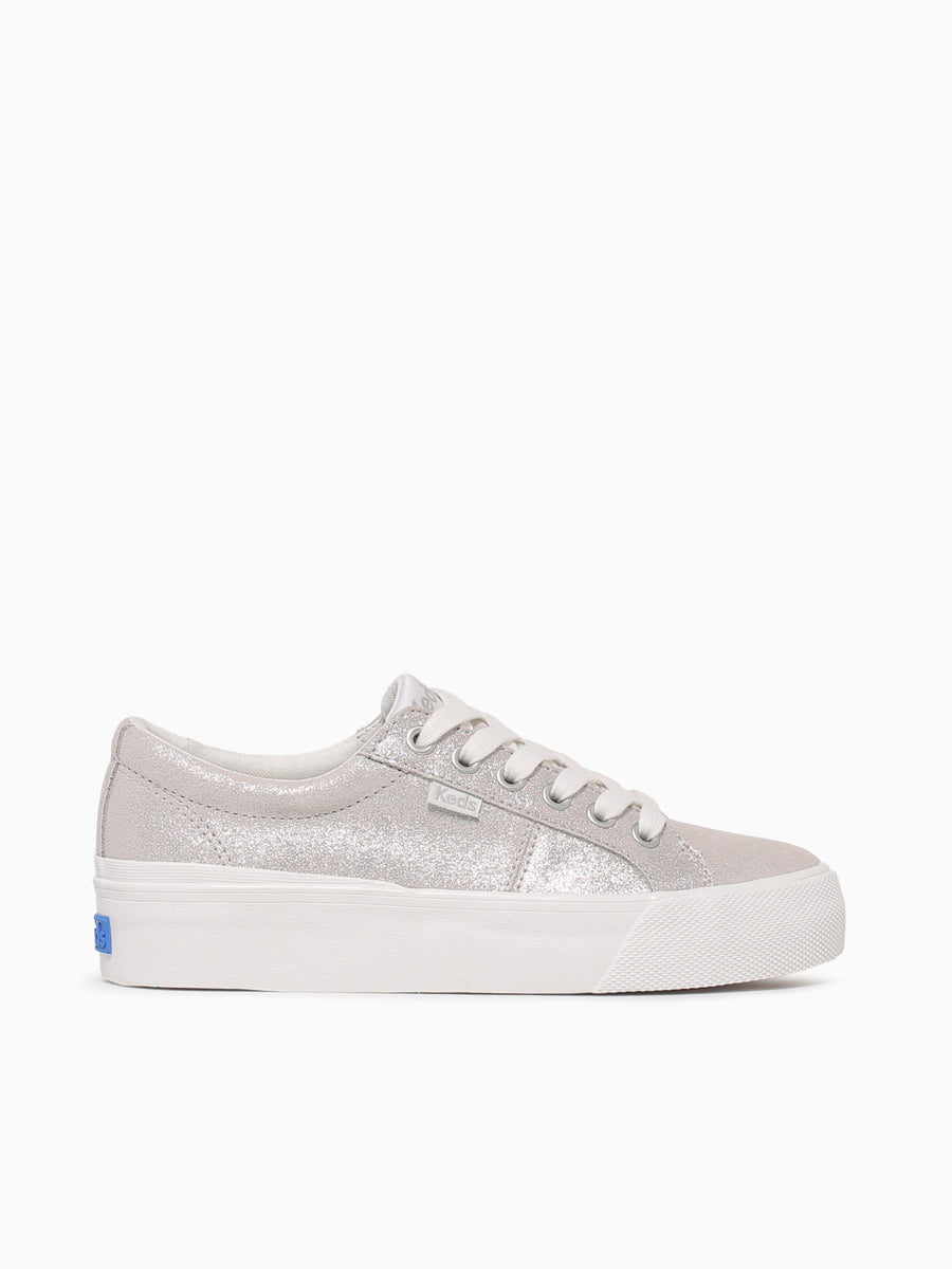 Jump Kick Duo Glitter Peony Glitter Sued White / 5 / M