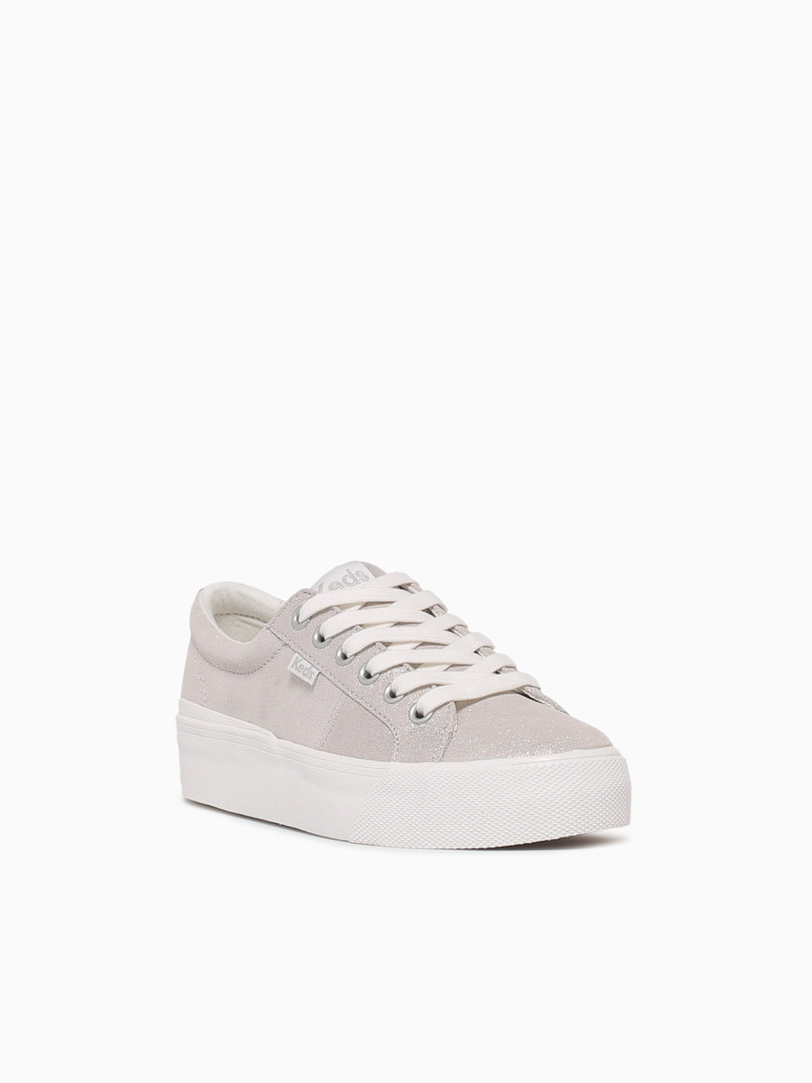 Jump Kick Duo Glitter Peony Glitter Sued White / 5 / M